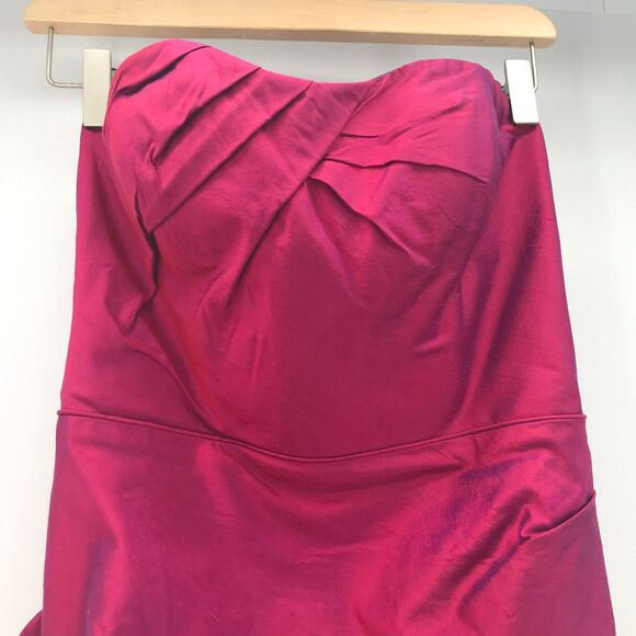 Nicole Miller Collection Dress Womens 6 Iridescent Pink Strapless Cocktail Y2K - Picture 3 of 12